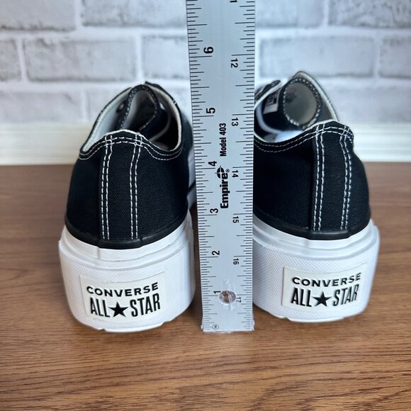 ⭐Chuck Taylor All Star Lift Double Stack Platform Sz 8 Mens Shoes Black A15490C⭐ - Picture 5 of 7